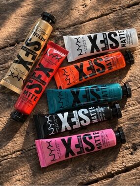 NYX Professional Makeup SFX Matte Face & Body Paint Bundle - 7 tubes Brand New!